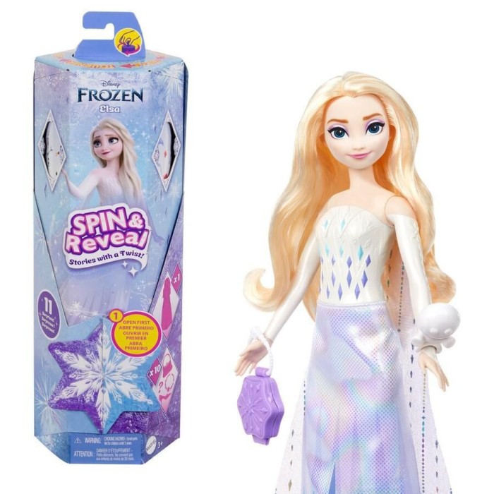 Mattel Spin & Reveal Elsa Κούκλα Frozen για 3+ Ετών