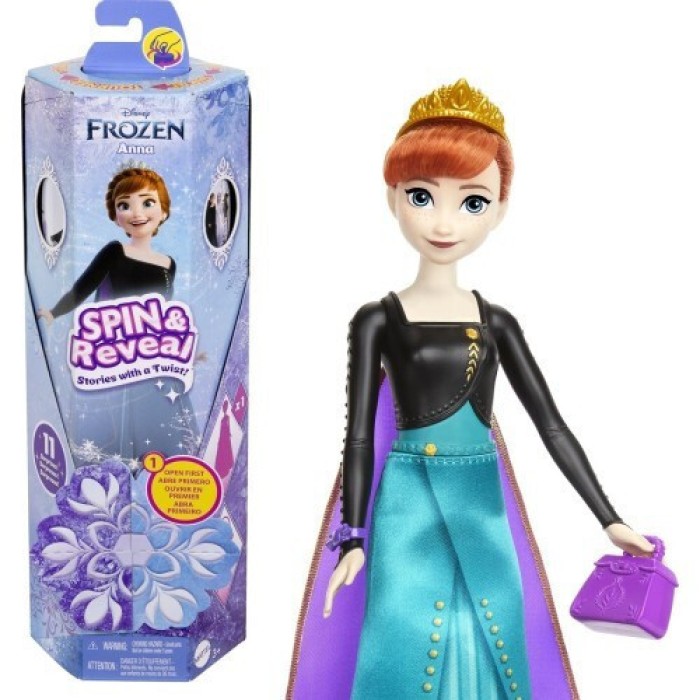 Mattel Disney Frozen Disney Frozen Spin Reveal Anna Κούκλα 