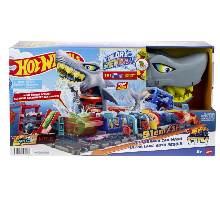 Hot Wheels Απόλυτο Πλυντήριο Με Καρχαρία