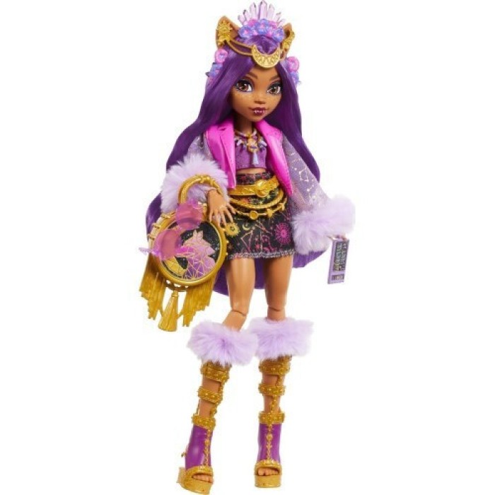Mattel Monster High Clawdeen Κούκλα Λύκος Glam Στολή Γιορτής