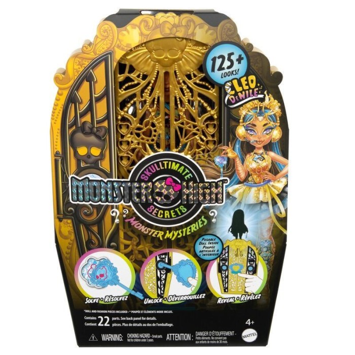 Mattel Skulltime Secrets Cleo De Nile Doll + Cupboard Σετ Monster High