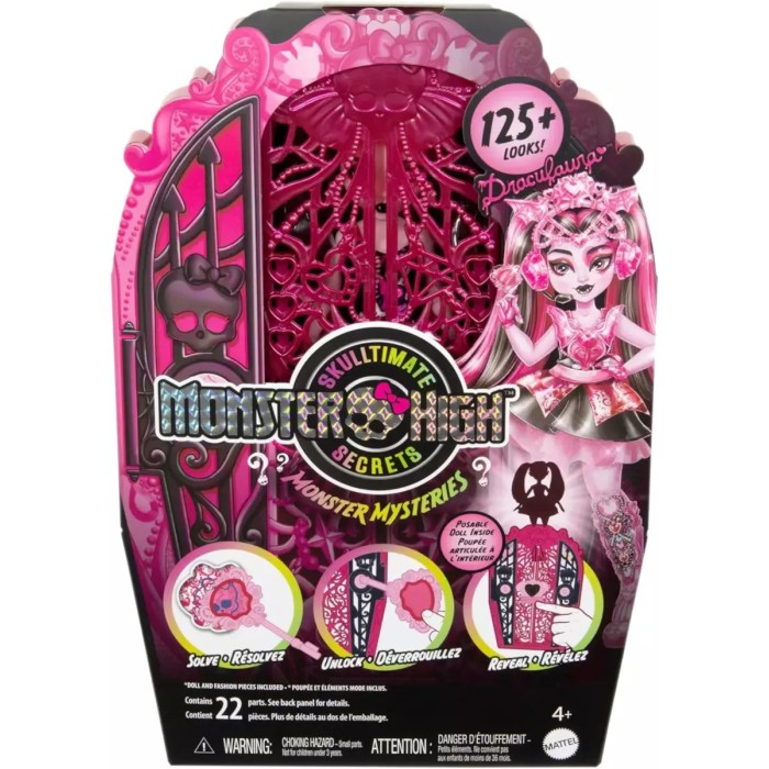 Mattel Skulltimate Secrets Monster Mysteries Draculaura Κούκλα Monster High για 4+ Ετών