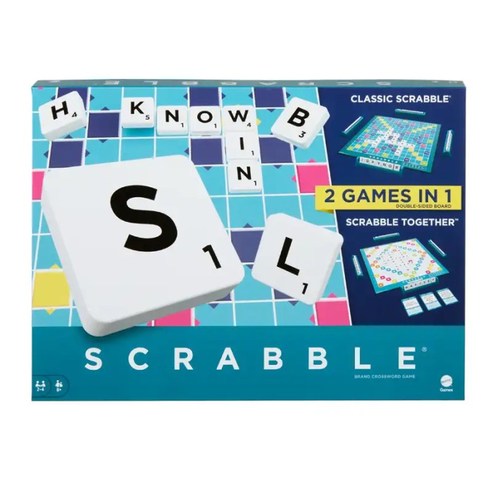 Mattel Επιτραπέζιο Νέο Scrabble 2 σε 1 