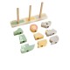 Fisher Price Παιχνίδι Στοίβαξης Ζωάκια από Ξύλο για 12+ Μηνών