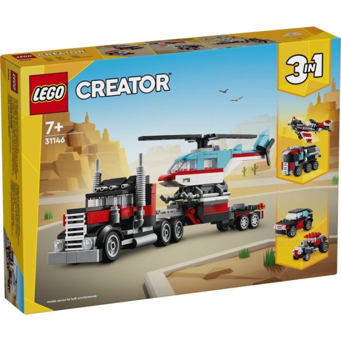 LEGO Creator 3in1 Flatbed With Helicopter