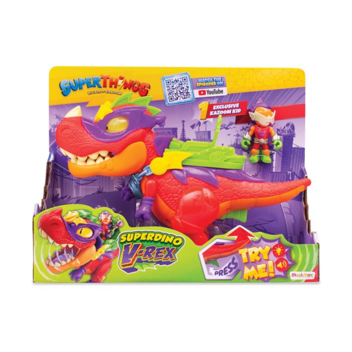 Superzings Δεινόσαυρος Με Φιγούρες Superdino V-Rex 