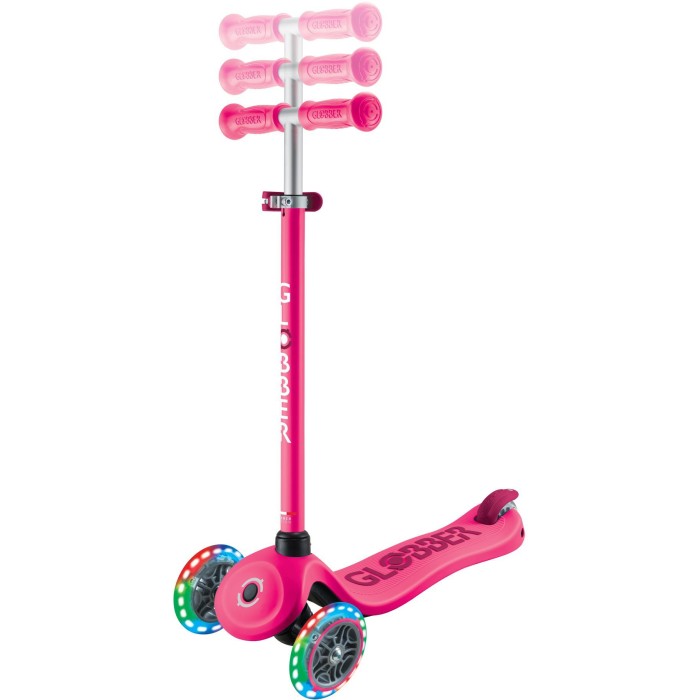 Globber Scooter Go.Up Sporty Lights Funchsia