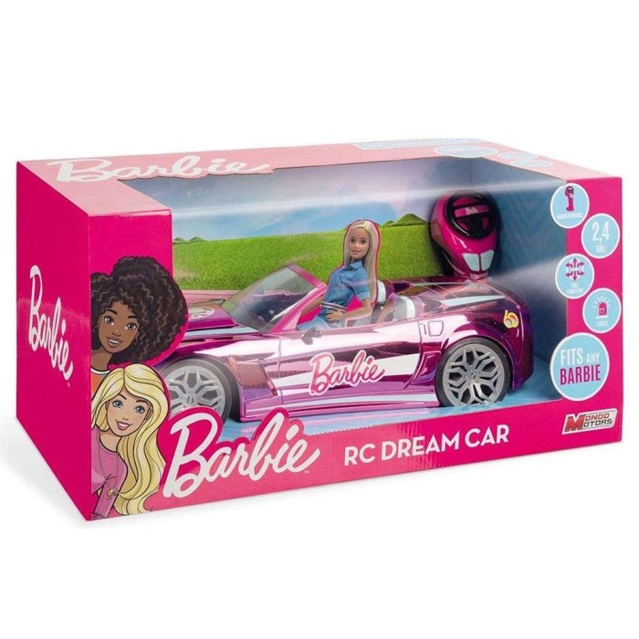 Τηλεκατευθυνόμενο ΑυτοκίνητοMondo Motors Barbie Dream Car για 3+ Ετών Ροζ