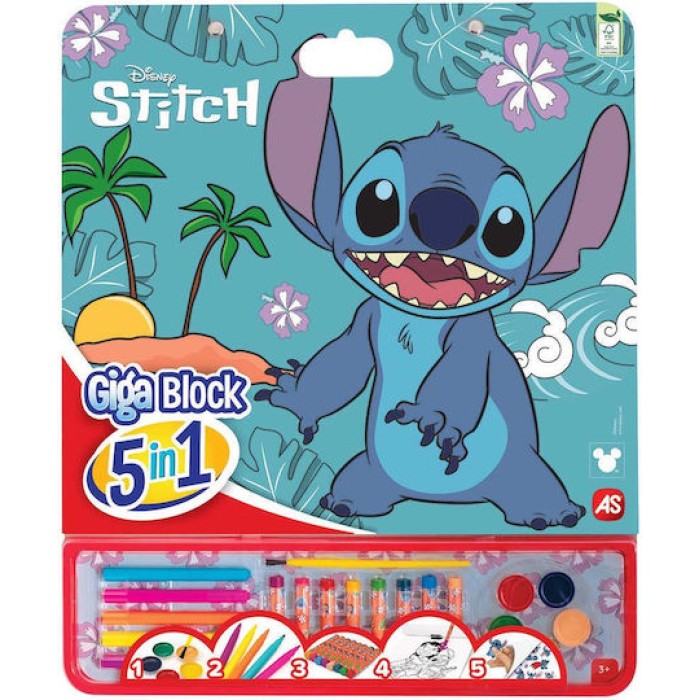 Σετ Ζωγραφικής Stitch 5 In 1 