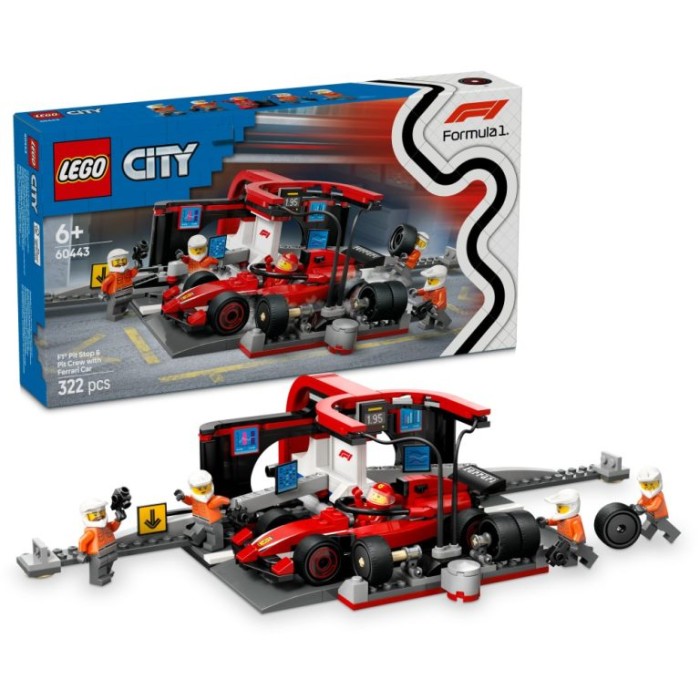 Lego F1® Pit Stop & Pit Crew With Ferrari Car