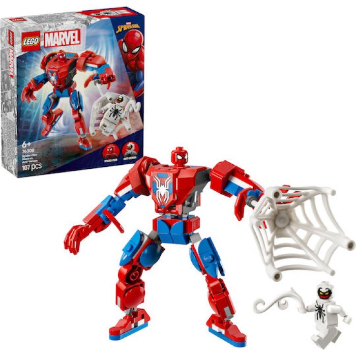 Lego Super Heroes Spider-Man Mech vs. Anti-Venom για 6+ Ετών 