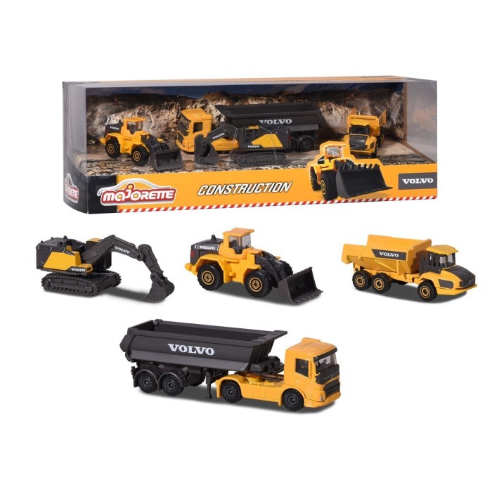 Majorette D/C Giftpack Volvo Σετ 4 Οχήματα 7.5cm