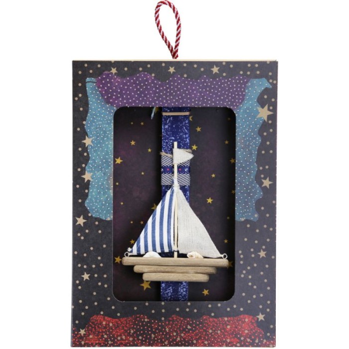 Λαμπάδα Καραβάκι Driftwood Navy