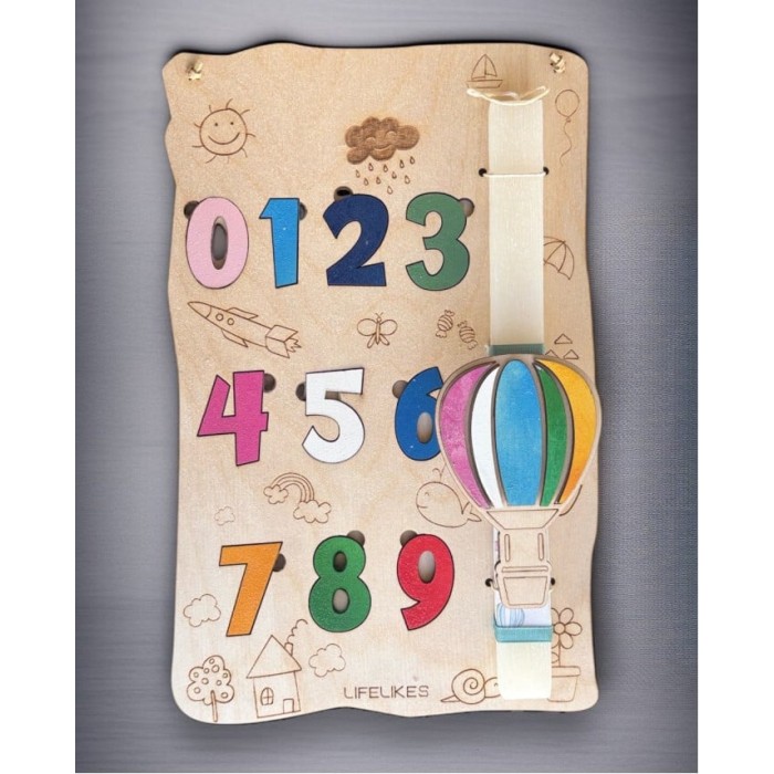 Λαμπάδα Montessori Παζλ Αριθμοί