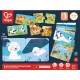 Hape Happy Puzzles Ξύλινο Παζλ Ζωάκια Mum & Baby