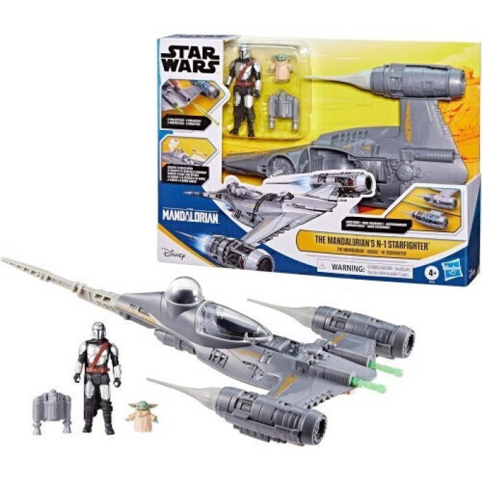 Φιγούρα Δράσης Star Wars Mandalorian Fighter N1 and figurine