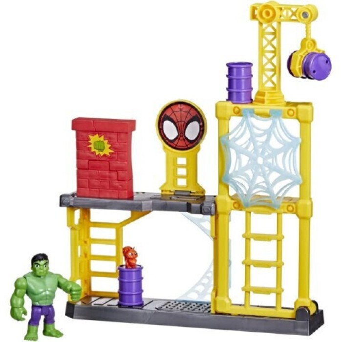 Hasbro Παιχνίδι Μινιατούρα Spidey & His Amazing Friends - Hulks Smash Yard