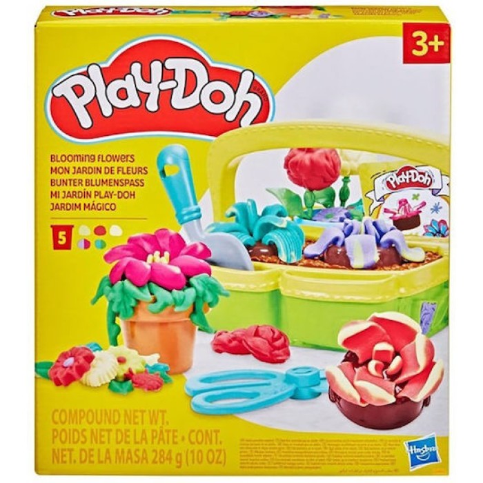 Hasbro Πλαστελίνη - Παιχνίδι Playdoh Blooming Flowers για 3+ Ετών