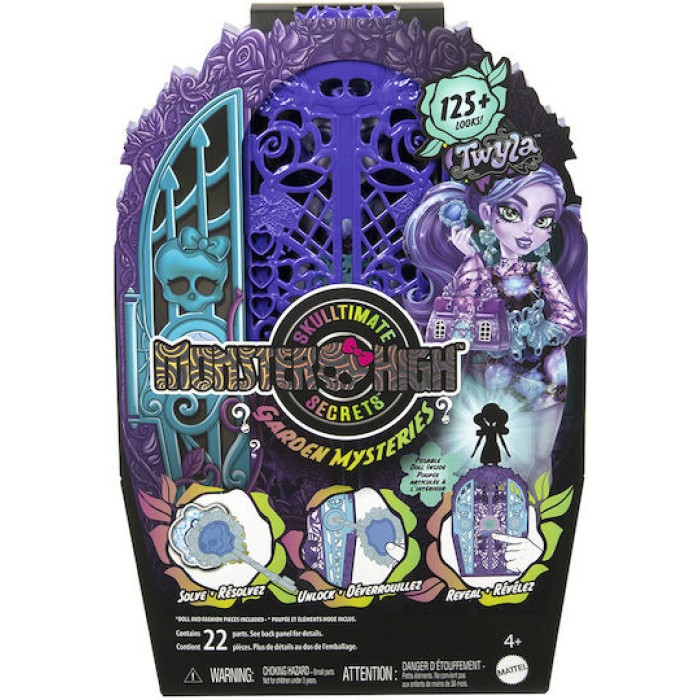 Mattel Skulltimate Secrets Garden Mysteries Twyla Κούκλα Monster High για 4+ Ετών