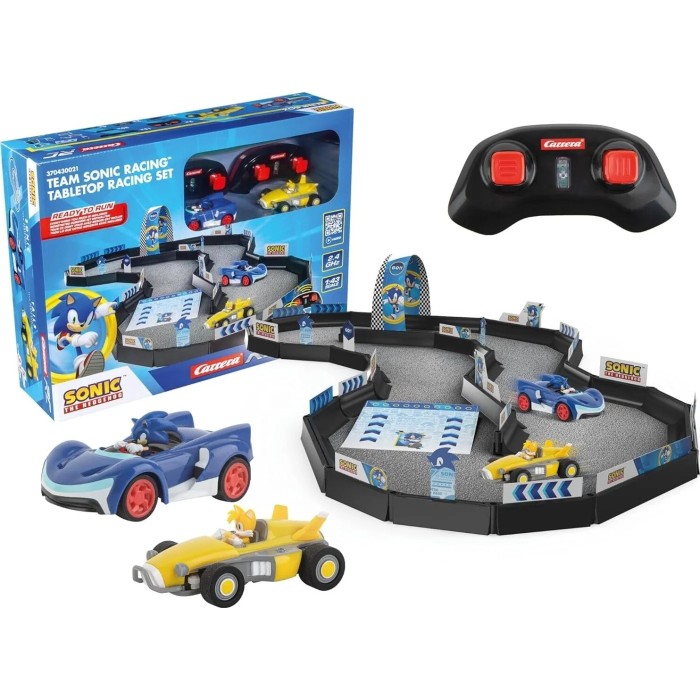 Carrera R/C Car: Team Sonic Racing™ Mini RC - 1:43 Tabletop Racing Set