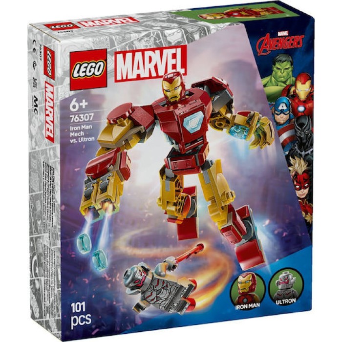 Lego Marvel Iron Man Mech vs. Ultron για 6+ Ετών