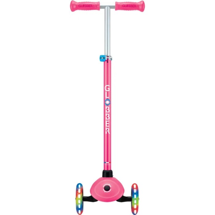 Globber Scooter Primo Plus Lights Fuchsia 
