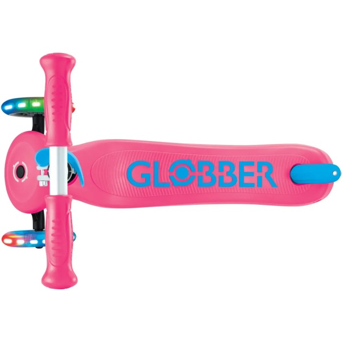 Globber Scooter Primo Plus Lights Fuchsia 