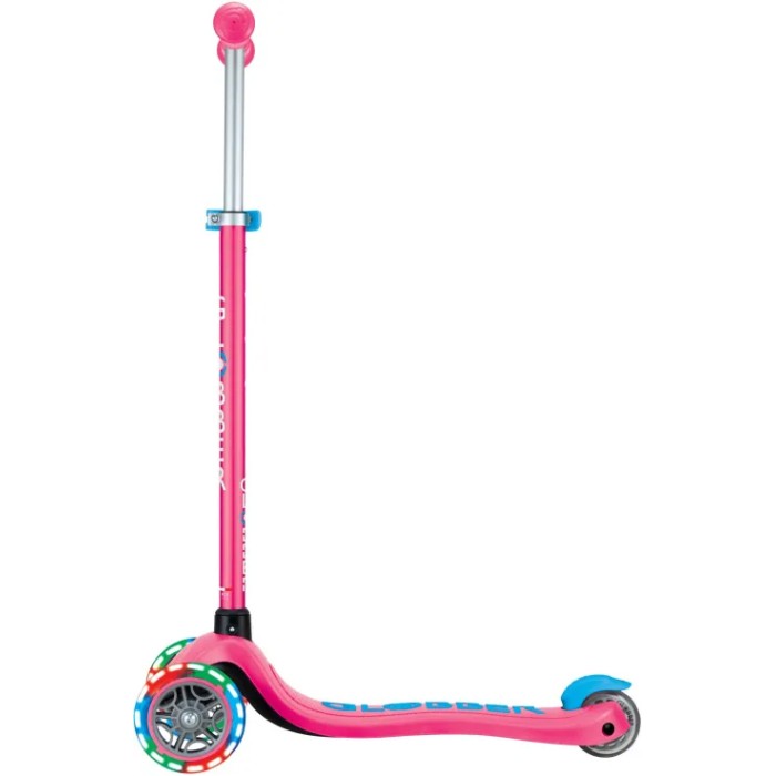 Globber Scooter Primo Plus Lights Fuchsia 