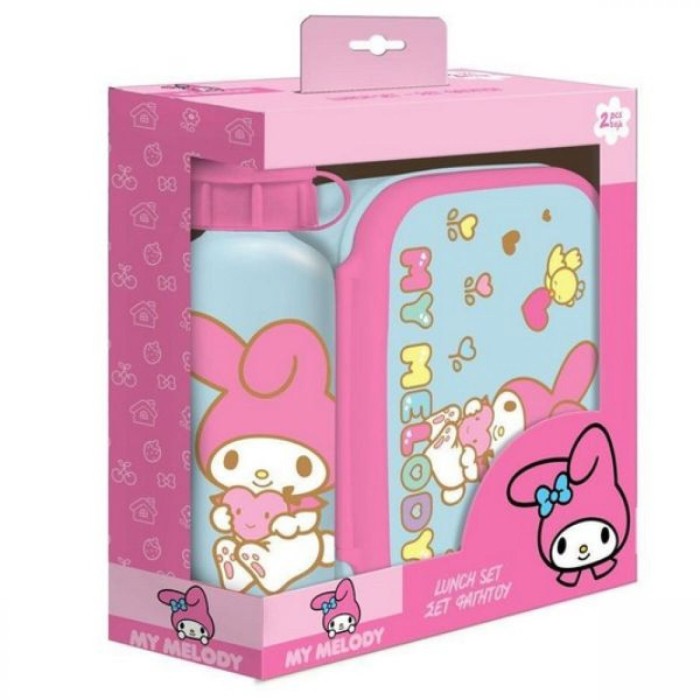 Σετ Φαγητού My Melody Φαγητοδοχείο 800ml - Παγούρι Αλουμινίου 500ml