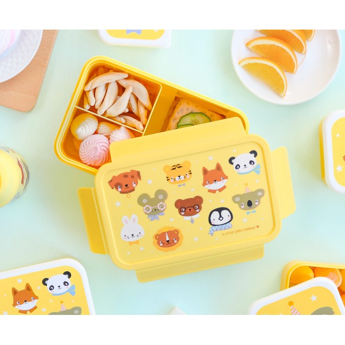 Δοχείο Φαγητού Bento Με Χωρίσματα 1,2 L Animal Friends A Little Lovely Company
