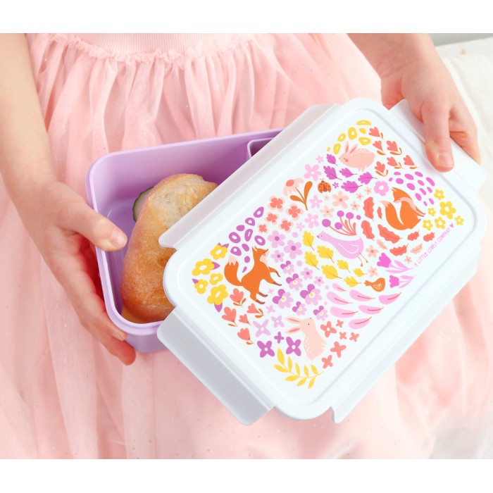Δοχείο φαγητού Bento Με Χωρίσματα 1,2 L Flower Garden A Little Lovely Company