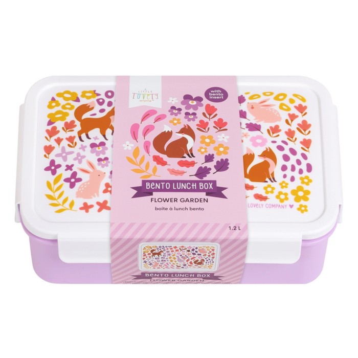 Δοχείο φαγητού Bento Με Χωρίσματα 1,2 L Flower Garden A Little Lovely Company