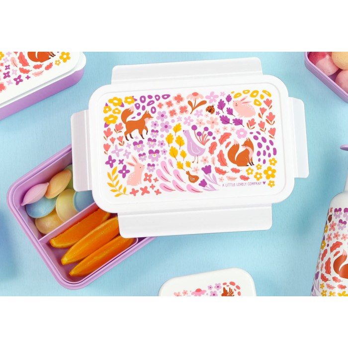 Δοχείο φαγητού Bento Με Χωρίσματα 1,2 L Flower Garden A Little Lovely Company