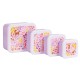 A little lovely company Σετ 4 δοχεία φαγητού Lunch & Snack Box Flower garden