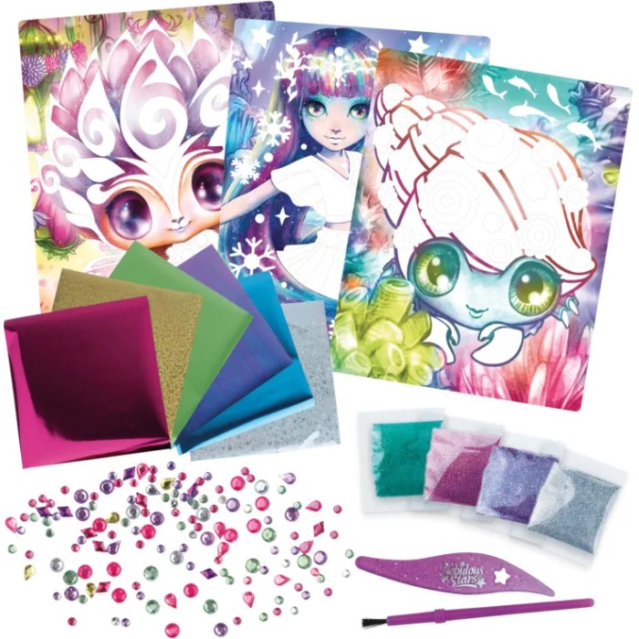 Nebulous Stars Glitter & Foil Art