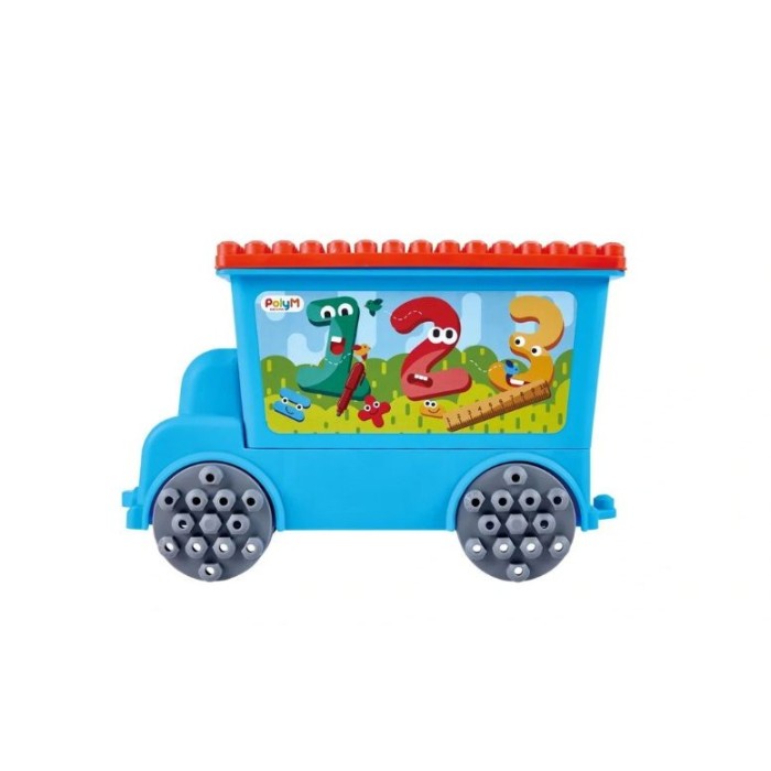 Hape PolyM Σετ Κατασκευών Παίζω & Μετράω Tow Truck 114Τμχ