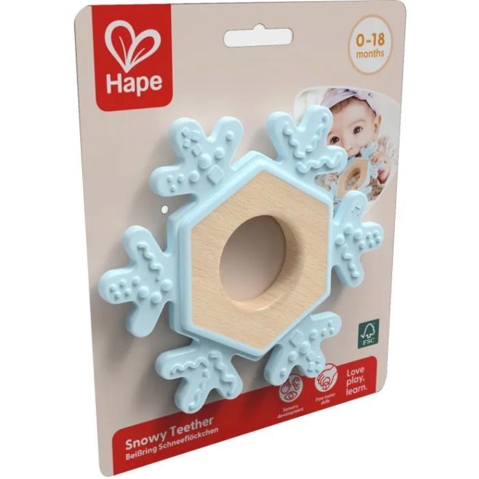 Hape Early Explorer Ξύλινο Snowy Teether