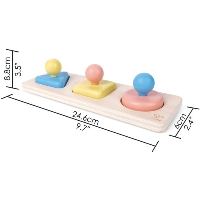 Hape Early Explorer Ξύλινο Montessori Mirror Shape Puzzle