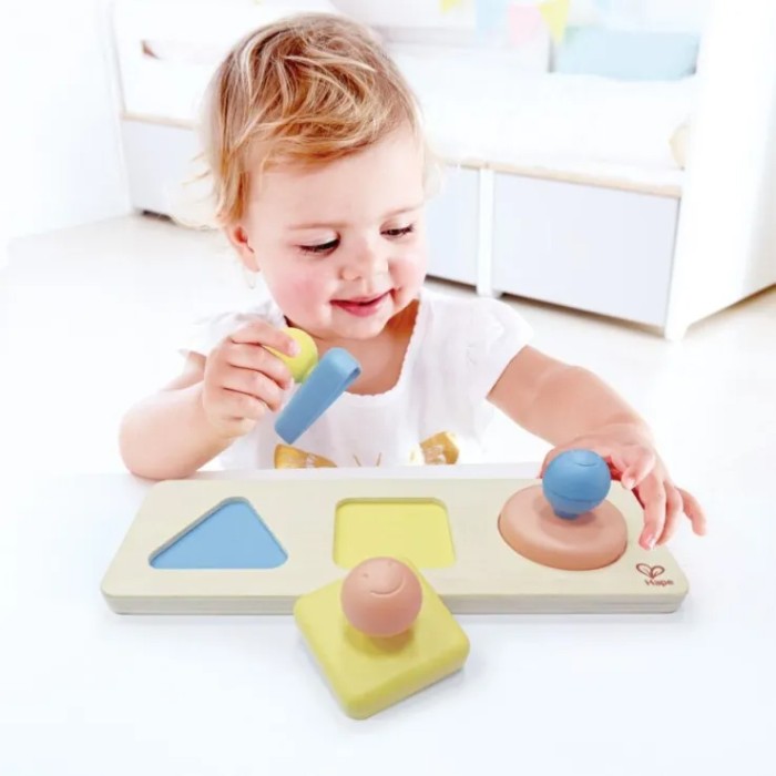Hape Early Explorer Ξύλινο Montessori Mirror Shape Puzzle