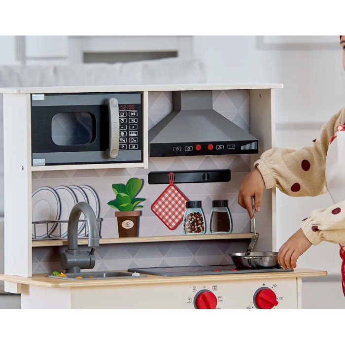 Hape Playfully Delicious Ξύλινη Κουζίνα Super Serve Hape Playfully Delicious Ξύλινη Κουζίνα Super Serve