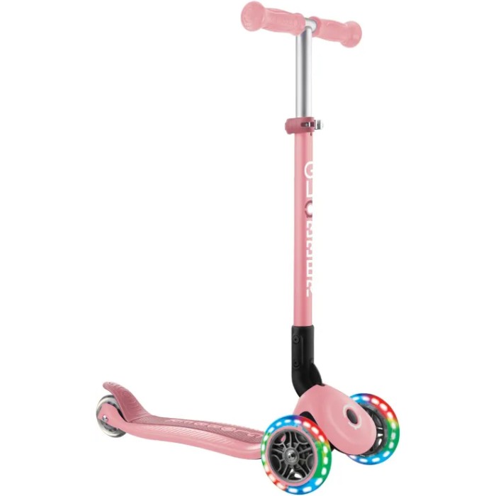 Globber Scooter Primo Foldable Lights Pastel Pink Globber Scooter Primo Foldable Lights Pastel Pink