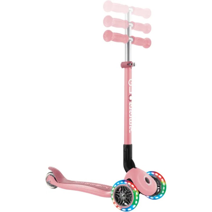 Globber Scooter Primo Foldable Lights Pastel Pink Globber Scooter Primo Foldable Lights Pastel Pink