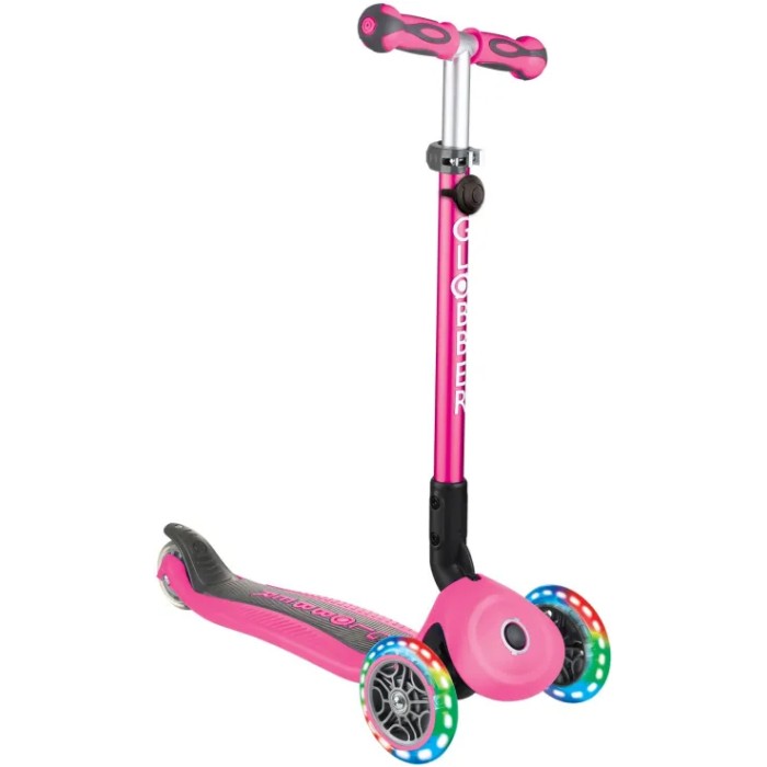 Globber Scooter Go Up Deluxe Lights Deep Pink Globber Scooter Go Up Deluxe Lights Deep Pink
