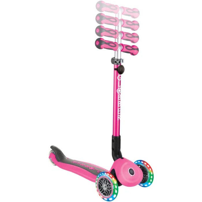 Globber Scooter Go Up Deluxe Lights Deep Pink Globber Scooter Go Up Deluxe Lights Deep Pink