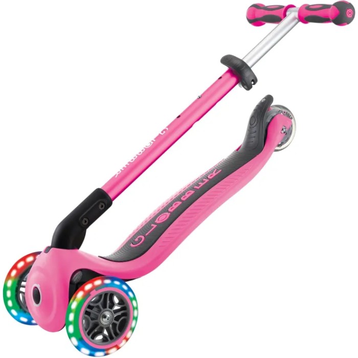 Globber Scooter Go Up Deluxe Lights Deep Pink Globber Scooter Go Up Deluxe Lights Deep Pink
