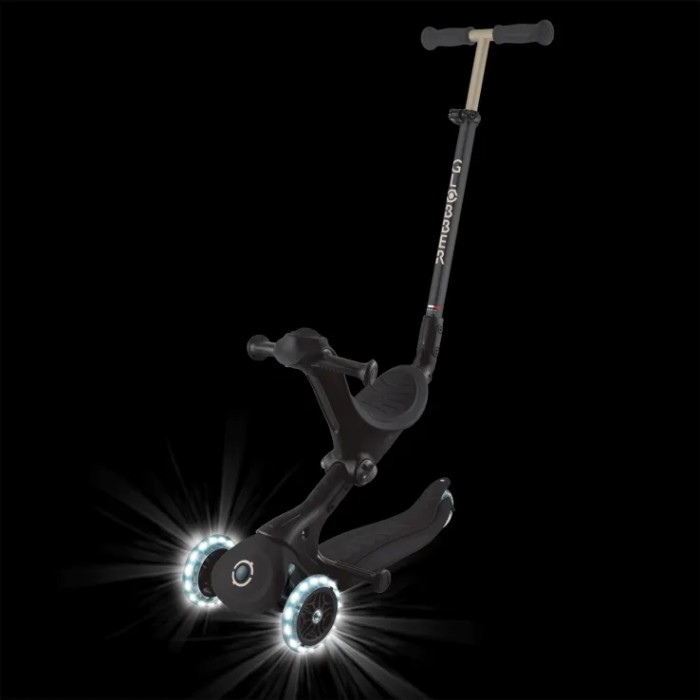 Globber Scooter Go.Up Deluxe Fantasy Lights Black Globber Scooter Go.Up Deluxe Fantasy Lights Black