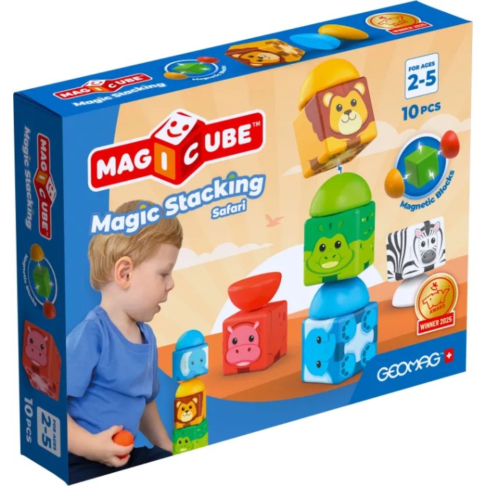 Geomag Magicube Magnetic Magic Stacking Safari 10 Geomag Magicube Magnetic Magic Stacking Safari 10