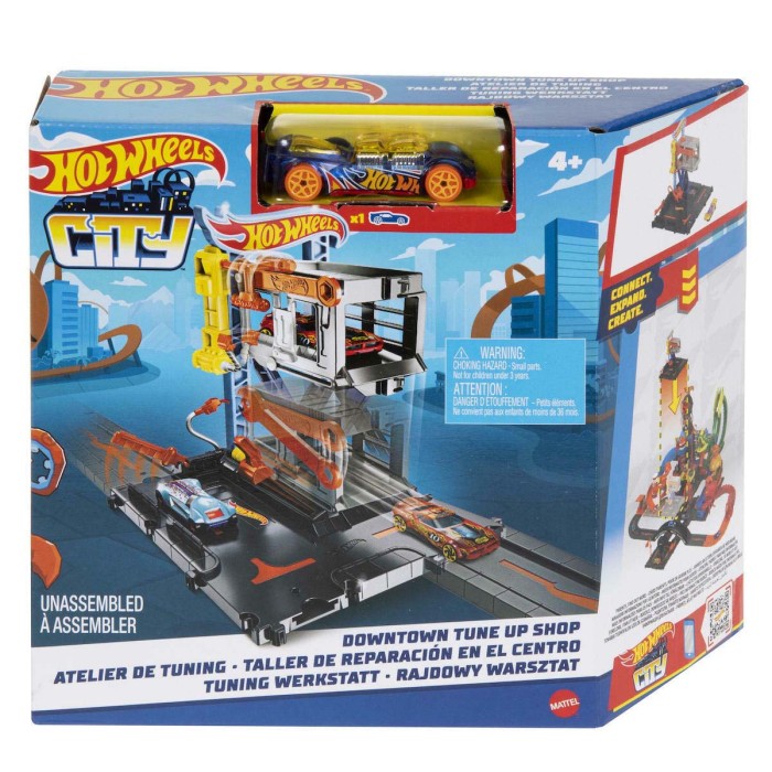 Hot Wheels Πίστα Downtown Tune Up Shop για 4+ Ετών
