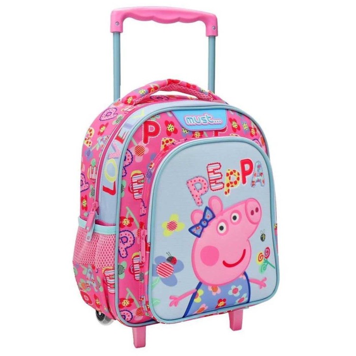 Must Peppa Pig Lovely Σχολική Τσάντα Τρόλεϊ Νηπιαγωγείου Πολύχρωμη Μ27 x Π10 x Υ31εκ