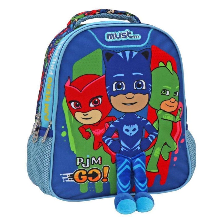 Must Pj Masks Go Σχολική Τσάντα Πλάτης Νηπιαγωγείου Πολύχρωμη Μ27 x Π10 x Υ31εκ